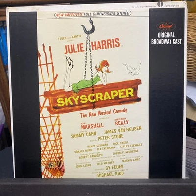 🎭 *BROADWAY* Skyscraper" (1965, Vinyl LP) Original Cast starring Julie Harris - Image 1 of 4