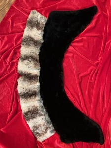 Very Attractive Vintage 2-Fur Collar - Custom Made - Real Fur 32” X 10” - Picture 1 of 7