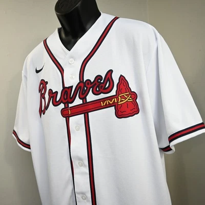 Nike MLB Atlanta Braves Austin Riley #27 White Baseball Jersey Mens Size XL - Image 1 of 4