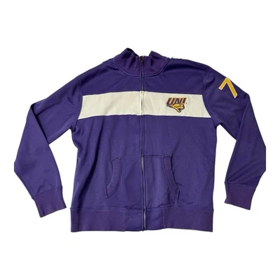 Colosseum Athletics NCAA UNI Panthers Northern Iowa Zip Hoodie Purple Men's XL - Image 1 of 4