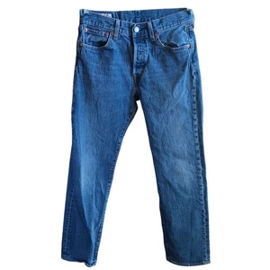 29x30 Levis 501 Premium Denim Jeans Leder Tag Button Fly Classic Stretch - Bild 1 von 6