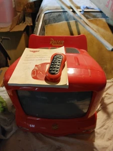 2 Lightning Mcqueen Disney Pixar Cars 13" CRT TVS DVD Combo /1 Remote  - Picture 1 of 11