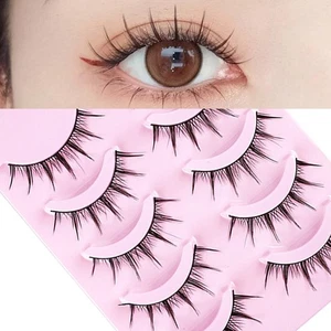 Extensión de pestañas largas natural Little Devil Cosplay manga pestañas postizas 5 pares A8 - Imagen 1 de 9