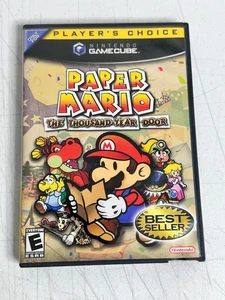 Paper Mario Mil Años Puerta GameCube RPG Jugadores Elección Manual Completo - Imagen 1 de 7
