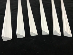 Cornice Painted White Pack of 6 for 12th Scale Dolls House - Picture 1 of 1