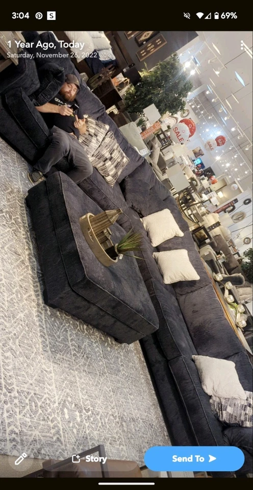 Large Ashley Furniture Couch - Image 1 of 1