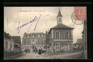 CPA Berthecourt, Mairie et Hospice - Picture 1 of 2
