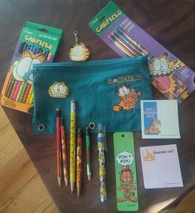 Lote Artículos De Colección Garfield Lápices Material Escolar Años 70 80 - Imagen 1 de 9