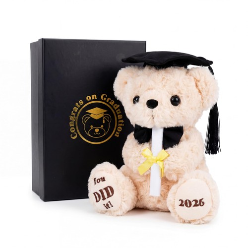 Giftrite Beige Congratulation Bear 2026 , 7 Inch