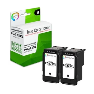 2PK TCT Premium PG275XL Black HY Compatible for Canon Pixma TR4720 Ink - Picture 1 of 6