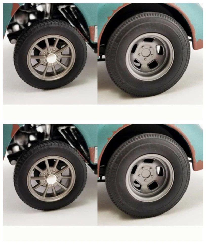 Acme 1/18 1968 Mag Magnesium Drag "PorkChop's Willys Gasser" Wheels & Tire Set - Image 1 of 1