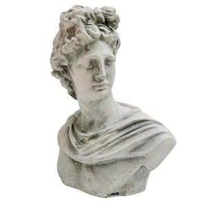 Busto in cemento di Apollo del Belvedere 8,5" x 8" - Foto 1 di 6