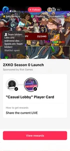 2XKO | "ONLINE" SPIELERTITEL & "CASUAL LOBBY" SPIELERKARTE [2 CODES / SCHLÜSSEL] - Bild 1 von 1