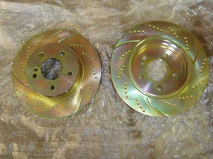 Rotor de disco de freno ranurado deportivo de rendimiento 31341DS (2 piezas) - Imagen 1 de 2
