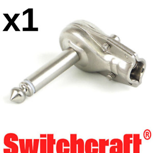 Switchcraft 228 Right Angle Pancake Plug, Nickel Pancake Plug - 1 PACK