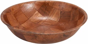WWB-18 Wooden Woven Salad Bowl, 18-Inch, Brown - Picture 1 of 12