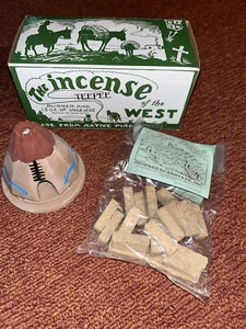 Vintage RARE Teepee Burner INCENSE OF THE WEST Souvenir 1960's Piñon - Picture 1 of 8