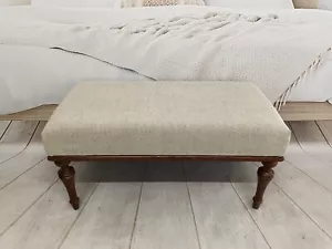 Hallway bench, Ottoman for bedroom, Retro bench, Upholstered bench, Dining bench - Picture 1 of 10
