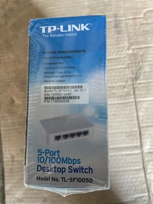 TP-LINK TL-SF1005D 5-Port 10/100Mbps Desktop Switch - Image 1 of 4