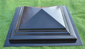 Tappi per molo stampo in calcestruzzo tappo per recinzione 20,08 x 20,08 pollici (510 x 510 mm) molo per recinzione P07 - Foto 1 di 3