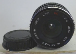 Star-D Gold Line MC 28mm 1:2.8 Lens for Pentax KR +1 End Cap - Picture 1 of 11