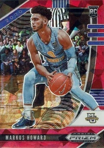 2020 Panini Prizm Draft Picks Rookie Karte NBA No. 40 Markus Howard Red Ice - Bild 1 von 1