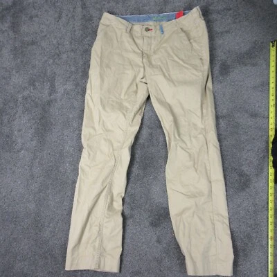 Pantalones Robert Graham Hombre 36 Marrón Chino Calce Clásico Preppy Foto 1 de 4