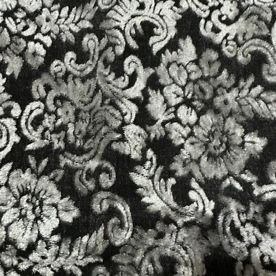 Tela de terciopelo negro y plateado Foto 1 de 3