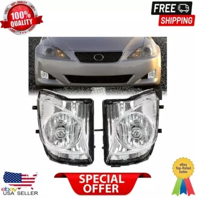 For Lexus IS250 IS350 2006-2010 Bumper Fog Lights Lamp w/Bulbs Left+Right Foto 1 de 4