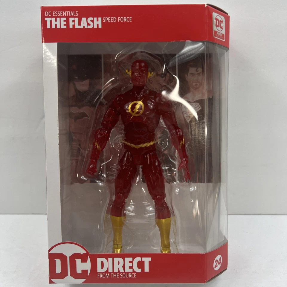 Boneco de ação DC Essentials - Direct From The Source The Flash 7". Usado - Imagem 1 de 4
