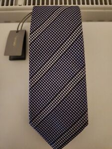 Tom Ford Mens Purple 100% Silk & Wool. Formal Patterned Tie Made in Italy
