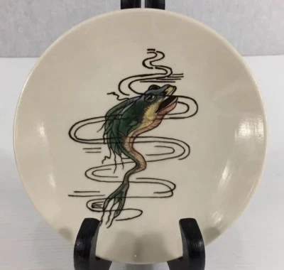 Cobridge Stoneware Andrew Hull Trial ‘Fish’ Design Dish 14.5cm Diameter - Image 1 of 4