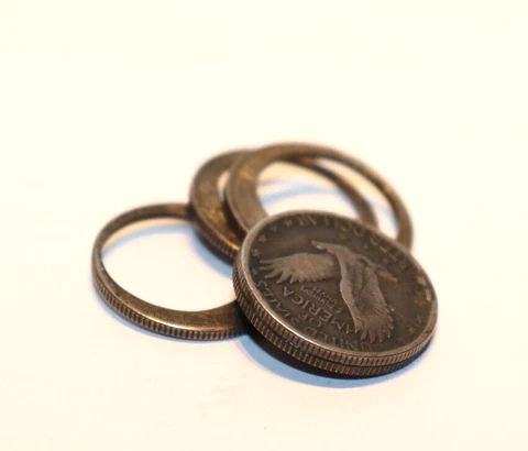 Novelty Authentic Standing Liberty 25c Cut Out (Magician Coin) Cover