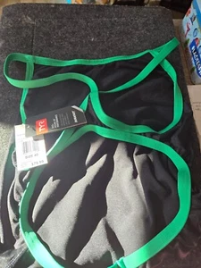 TYR costume da bagno donna nero e verde Hexa Diamondfit taglia 40 - Foto 1 di 6