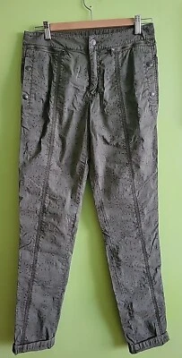 Pantalones Jogger Marrakech Verde Oliva Estampado Elástico Algodón Talla 28, Nuevos, Sin Etiquetas Foto 1 de 4