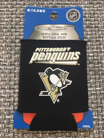 PITTSBURGH PENGUINS NHL CAN COOLER COLLAPSIBLE INSULATED BOTTLE HOLDER BY KOLDER Cover