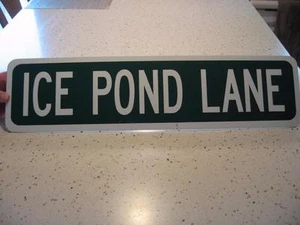 STRASSENSCHILD "EISTEICHGASSE " OSTBERLIN CONNECTICUT - Bild 1 von 1