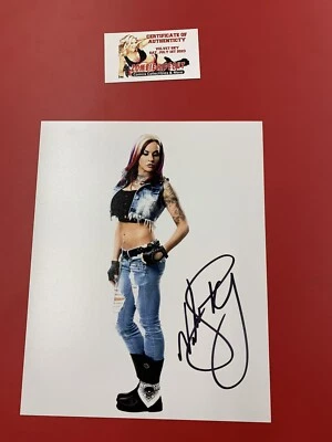 Velvet Sky С АВТОГРАФОМ 8x10 TNA Impact Wrestling With Zombie Hideout Store сертификат подлинности - Изображение 1 из 3