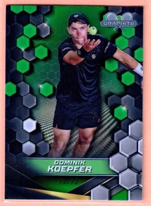2024 Topps Graphite Dominik Koepfer Green Refractor #/75 SP - Picture 1 of 2