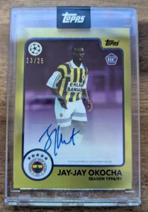 2024-25 Topps Lost Rookie Auto Jay Jay Okocha Purple /25 Fenerbahce - Bild 1 von 1