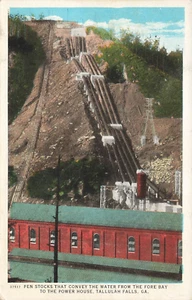 GA-Tallulah Falls, Georgia-Vista de la central eléctrica c1920 - Imagen 1 de 2