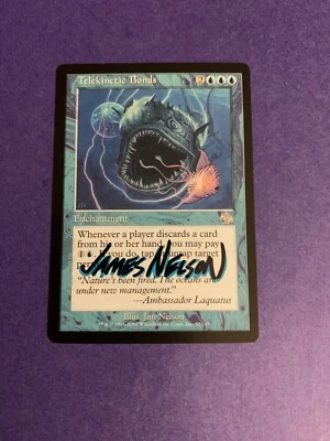 MTG Magic Telekinetic Bonds Signed Artist Proof x1 Judgement Jim Nelson - Image 1 of 2