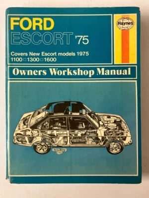 FORD ESCORT 1975 1100, 1300,1600 HAYNES OWNERS WORKSHOP MANUAL first edition - Image 1 of 4