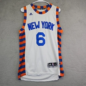 Adidas New York Knicks Kristaps Porzingis Basketball Jersey Men's Small White #6 - Picture 1 of 13