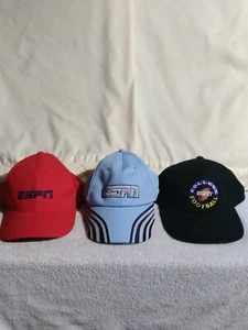 Vintage ESPN Hats (Lot Of 3) Rare College Game Day 20th Anniversary - Picture 1 of 9