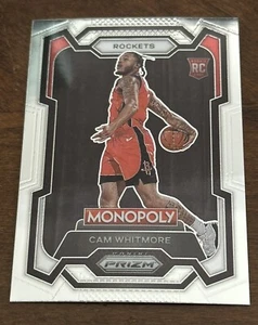 Prizm Monopoly Cam Whitmore Base Rookie #31 Houston Rockets RC 2023-24 - Imagen 1 de 6