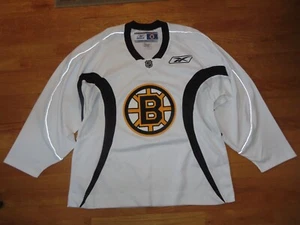 Reebok CCM BOSTON BRUINS w/ Stitched Crest Emblem (LG) Practice Hockey Jersey WH - Picture 1 of 9