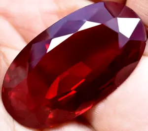 Natural 85.00 Ct Huge Blood Red Ruby Mozambique GGL Certified Loose Gemstone - Picture 1 of 10