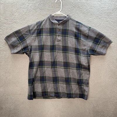 Camisa Polo Vintage Gant Adulto Extra Grande Multicolor A Cuadros Abuelo Años 90 Y2K Foto 1 de 4