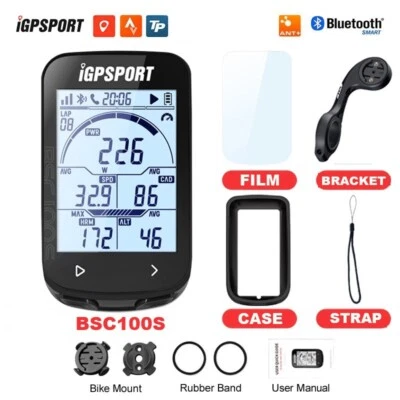 IGPSPORT BSC100s Bike Computer Speedometer Waterproof Outdoor Riding Sensor - Image 1 of 4